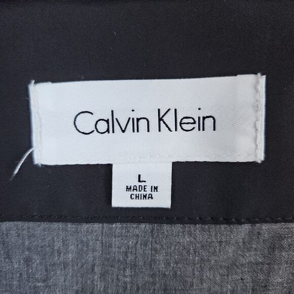 Calvin Klein Black Size L Chore Jacket/Coat Parka With 4 Front Pockets SPLOTCHES - Picture 6 of 16